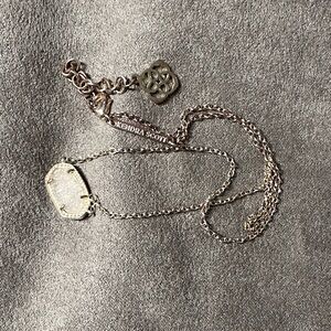 ✨ Kendra Scott Silver Tone Drusy Necklace — Fashion Jewelry, No 925